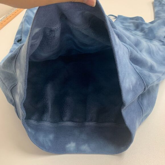 Pink Victorias Secret Sweater Womens S Blue Tie Dye Raw Boat Neck Slouchy Raglan - Picture 9 of 11